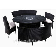 oval rattan rotating top table +cheap dining tables for sale